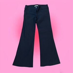 SOLD ON DEPOP black low rise flare trousers